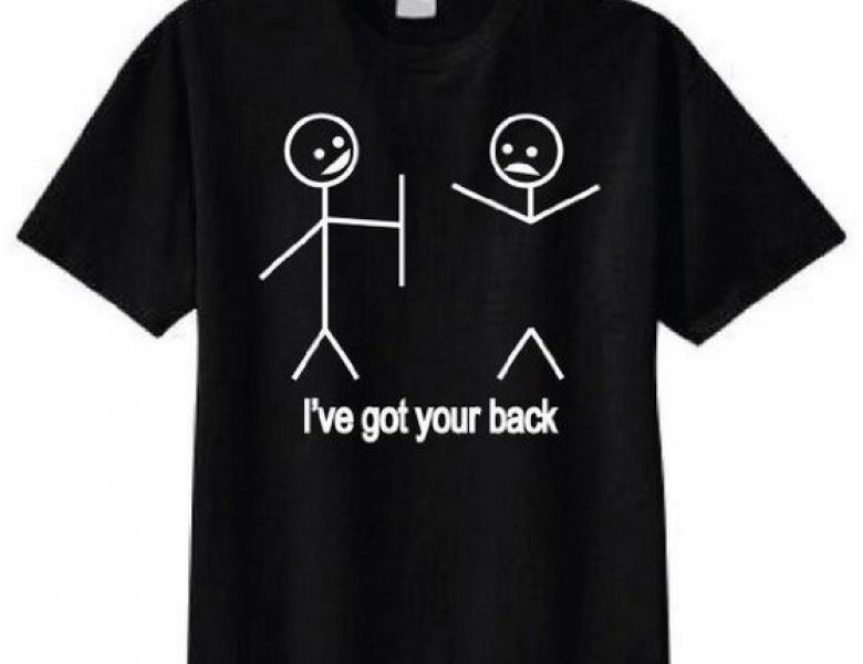 funny t-shirt back - Logo Design by Logoland Australia