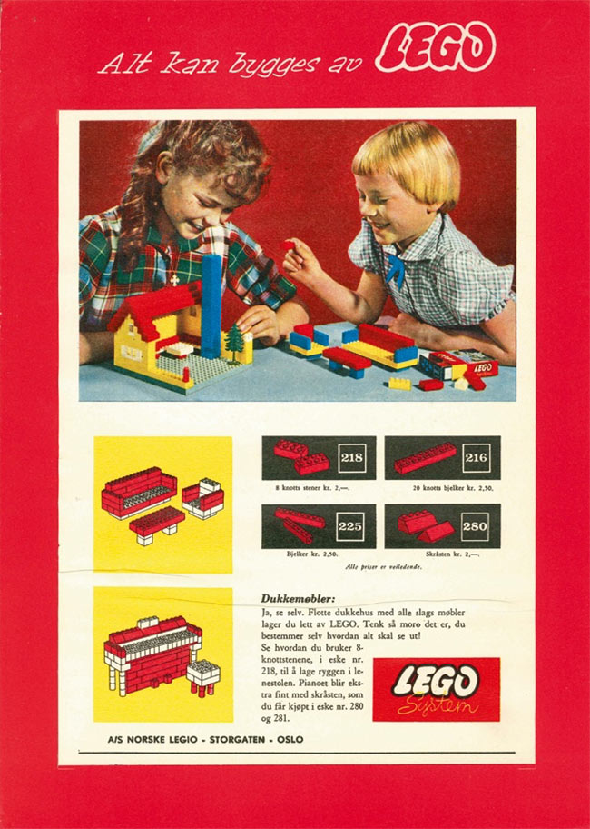 1960 old Lego advertisement