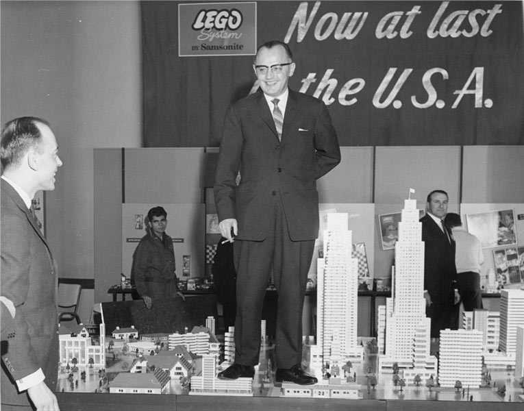 Godtfred Kirk Christiansen at the 1962 International Toy Fair