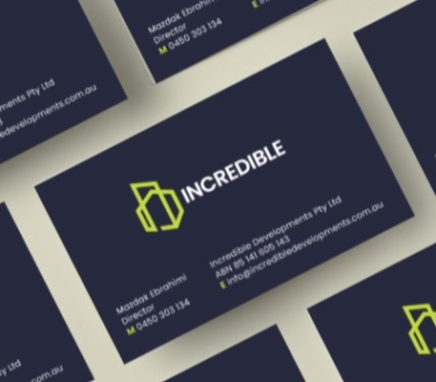 Incredible Logo business card branding design