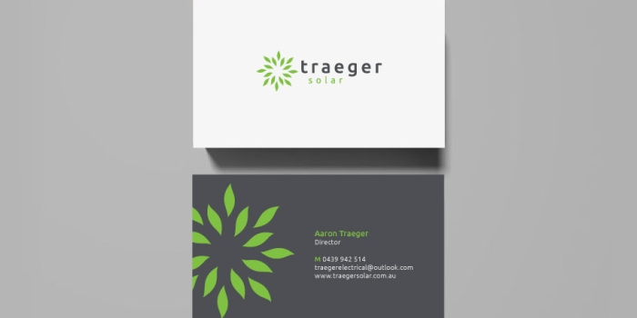 Traeger Solar is a solar services provider located in Australia. Brand created by Logoland Australia.